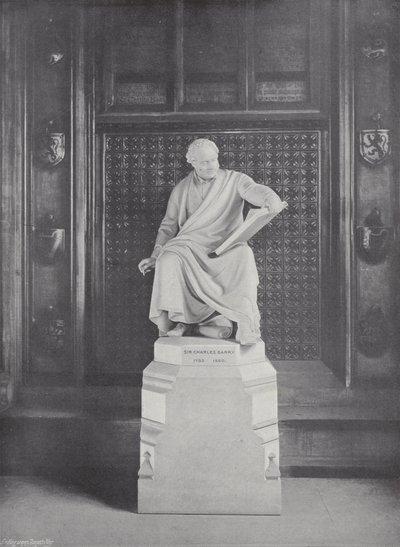 Statue of Sir Charles Barry by J. Benjamin Stone